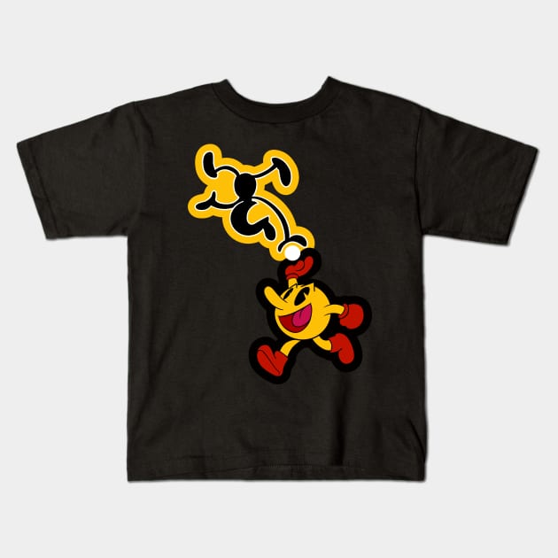 Black and Yellow Kids T-Shirt by AnnieMae